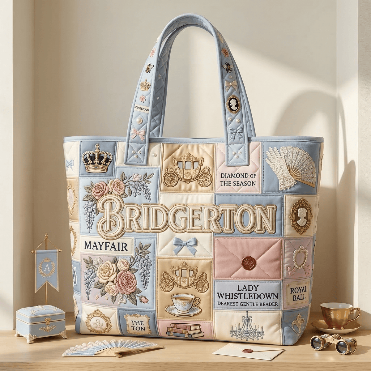 BDGT QUILTED TOTE BAG DAT