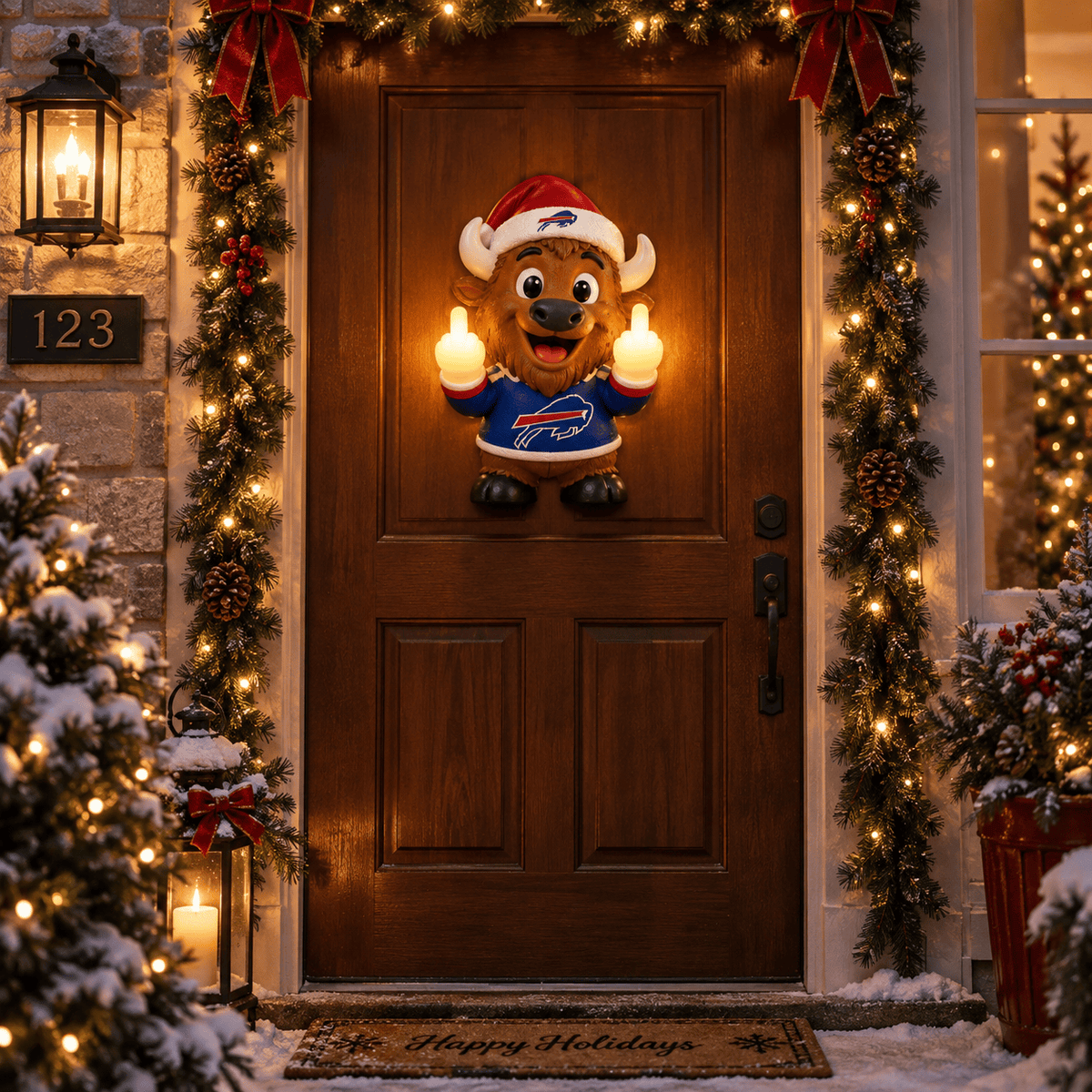 BFBL Premium Christmas Middle Finger Character Light NTTB