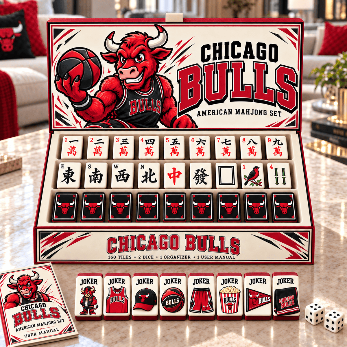 Premium CGB Mahjong Tiles Set TTMH