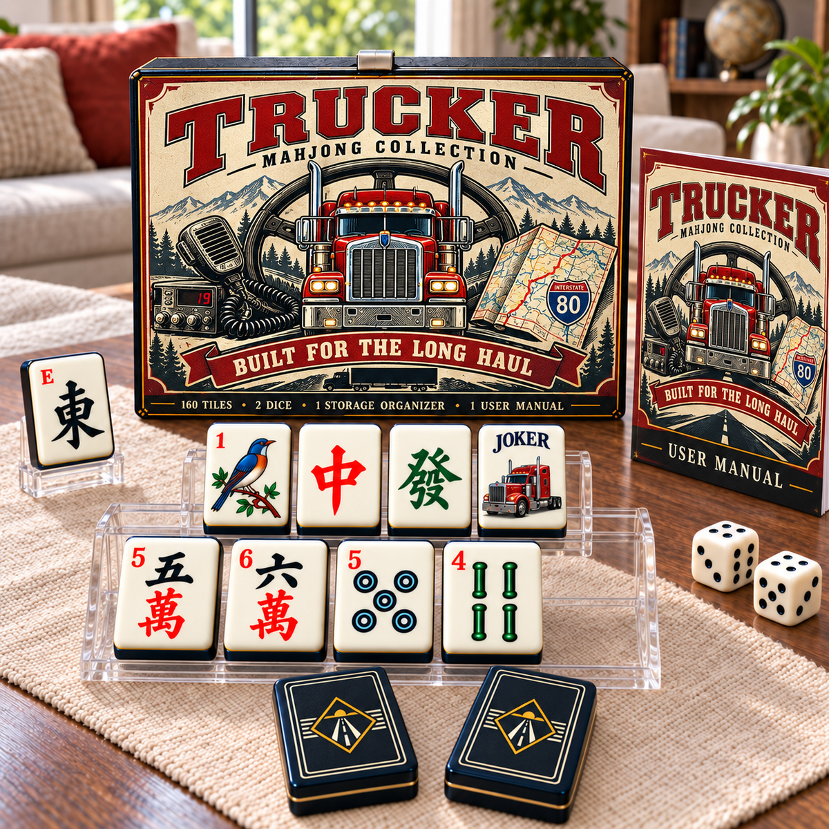 Premium TRUCK Mahjong Tiles Set TTMH